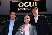Uli Springer, Simi Berst und Marc Uebelherr eröffneten am 17.09.2008 das "ocui" am Oberanger (Foto: Martin Schmitz)